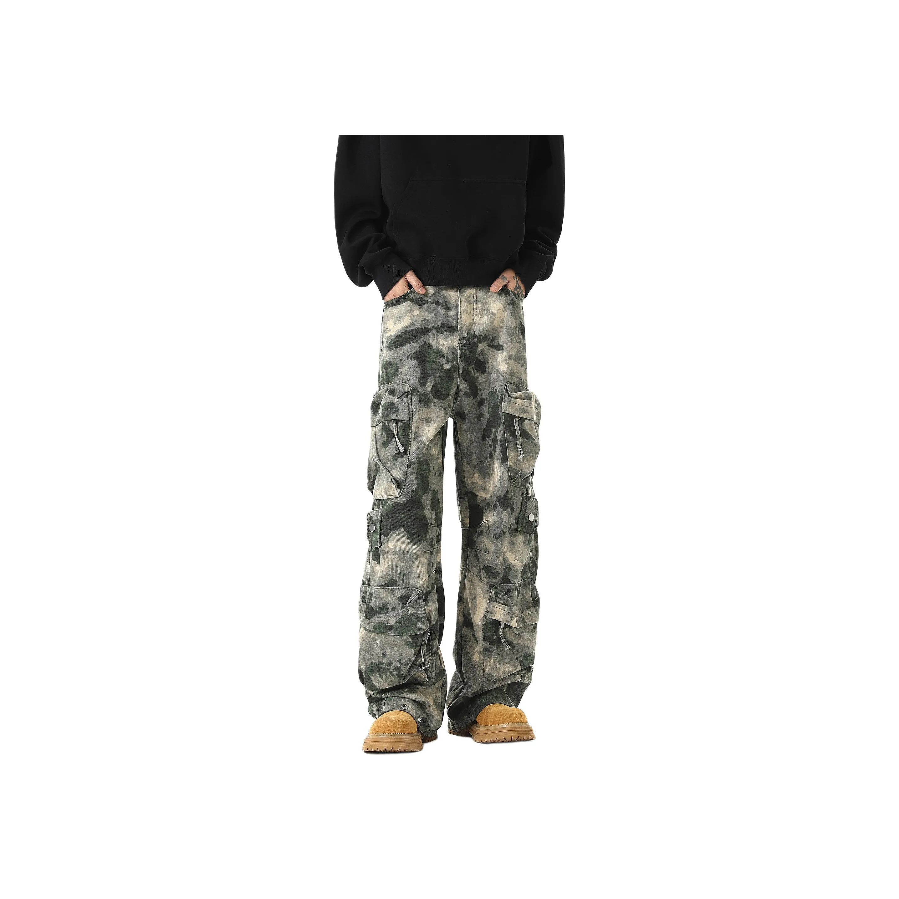 GROGNAK Jeans Unisex Army Green