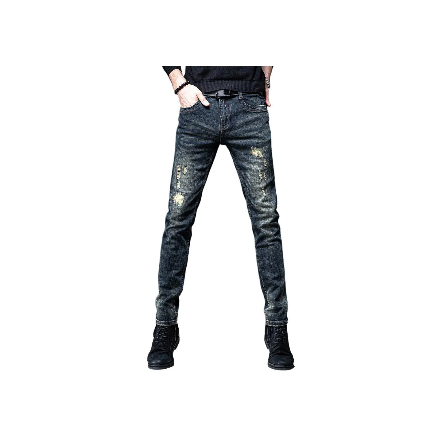 Devanro Jeans Men's Dark Gray