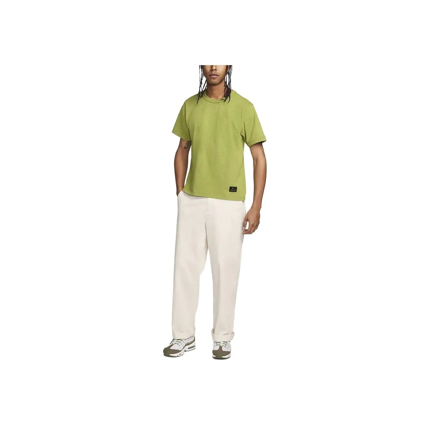 Nike T Shirts Men Pear Green
