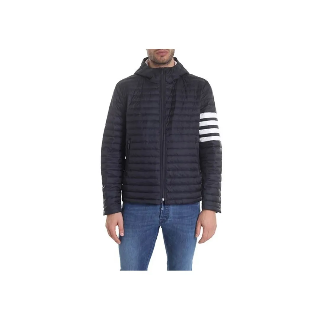 THOM BROWNE Down Jackets Men Navy Blue