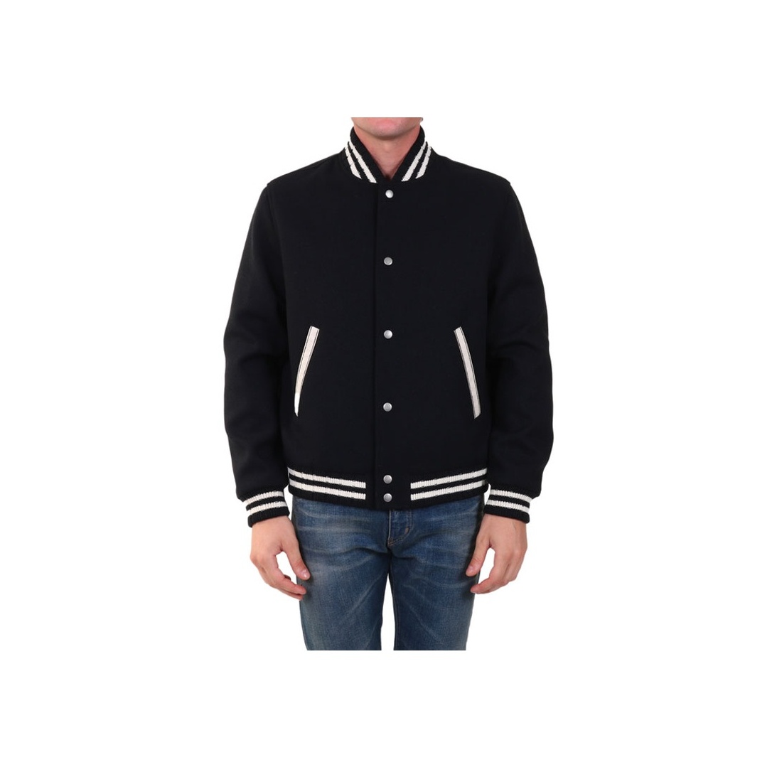 ブルゾン Saint Laurent FW25 JACKET (827736 YCQN2 1242) Saint Laurent Zip-Up Logo Jacket | Harrods US