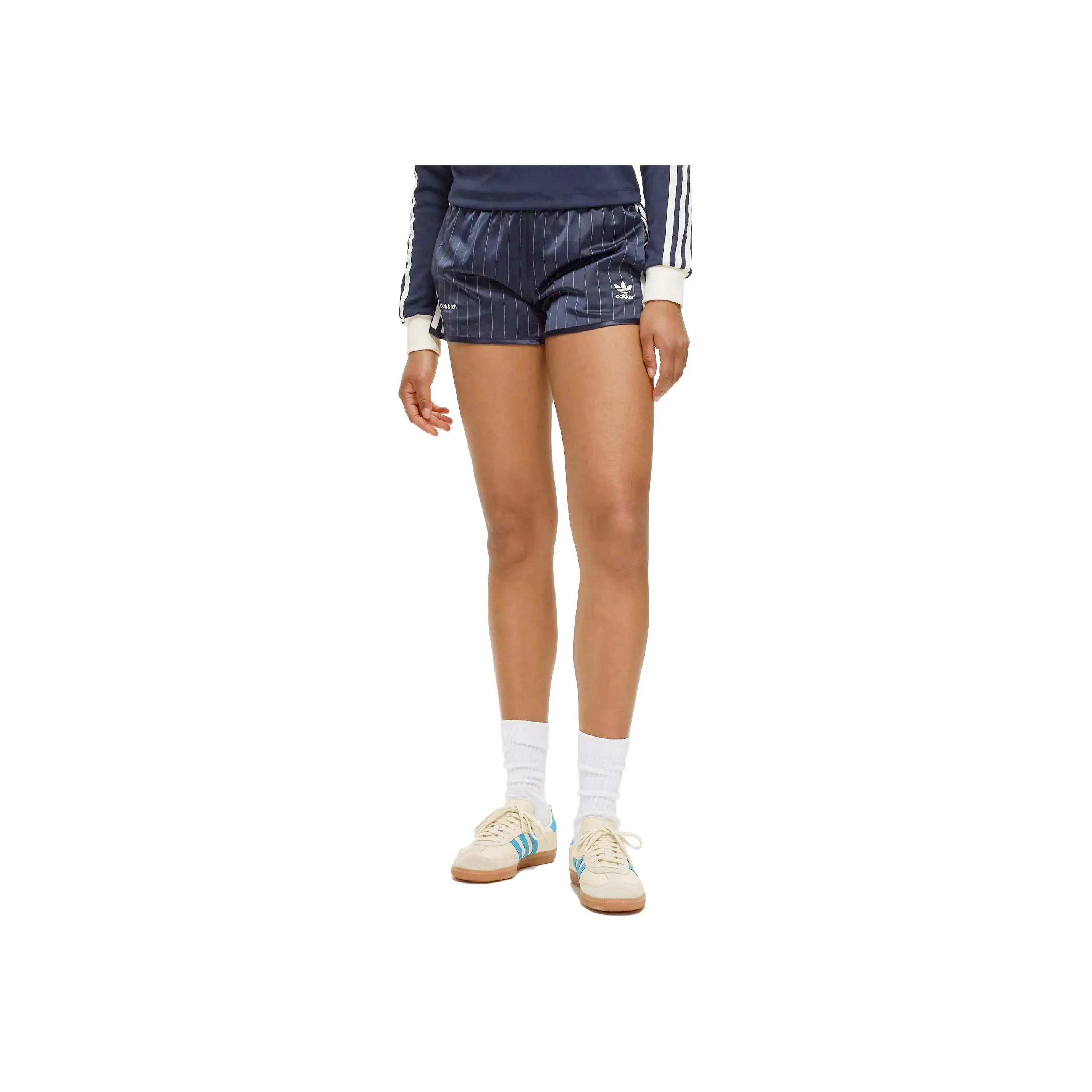 Adidas Originals X Sporty & Rich Track Short Navy/Cream