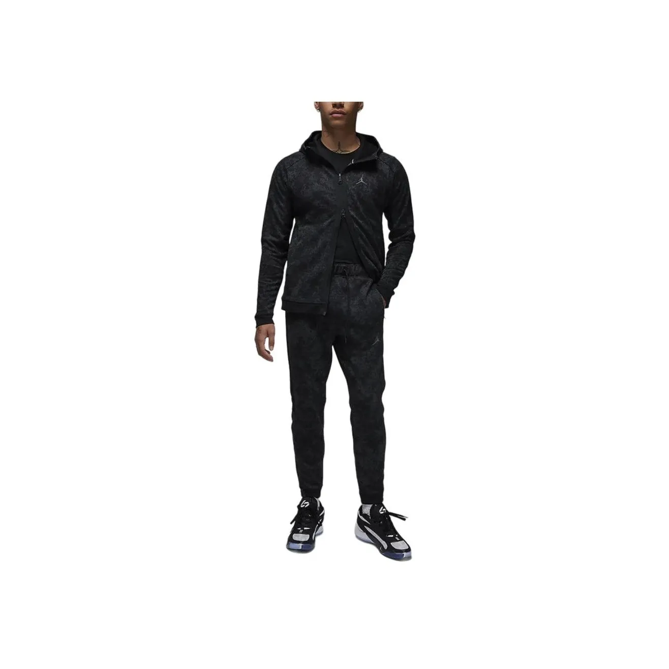 Jordan Dri-FIT Sport Air Fleece Knitted Sports Pants Men's Black