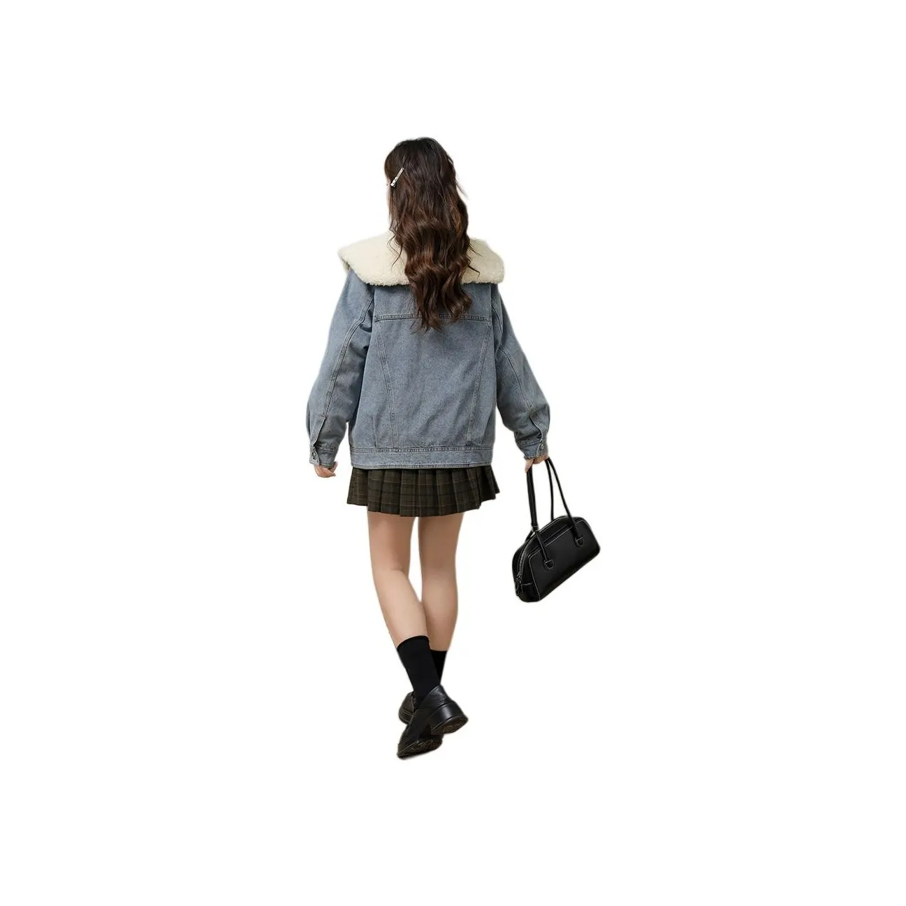DAMABAIFENBAI Down Jacket Women's Vintage Blue
