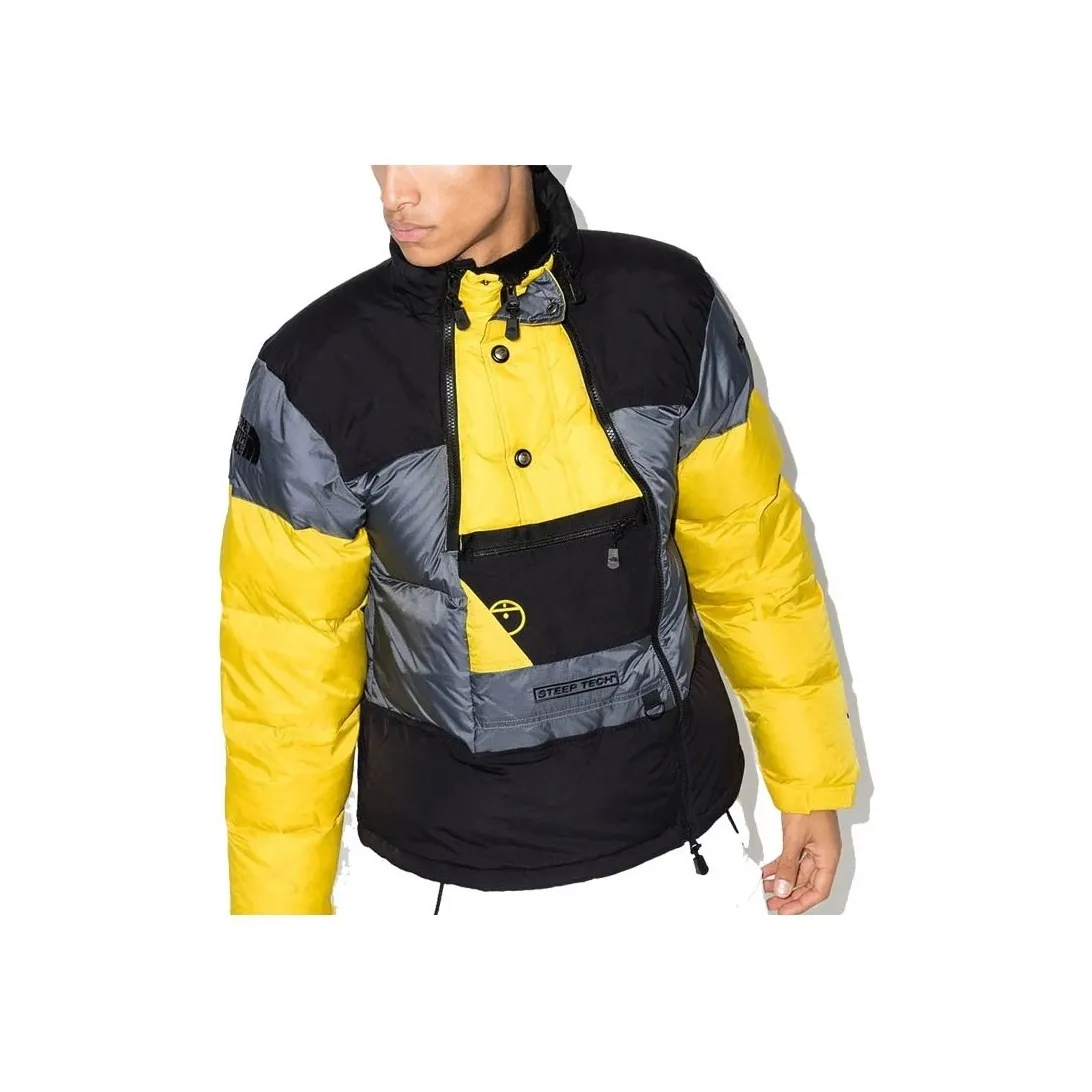 THE NORTH FACE Down Jackets Men's Black Gray Yellow