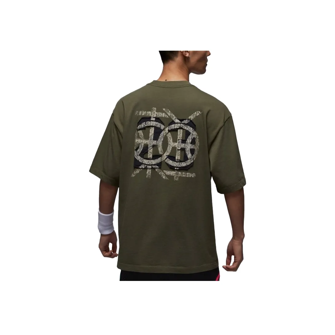 Jordan Dongdan T Shirt Men's Olive Green