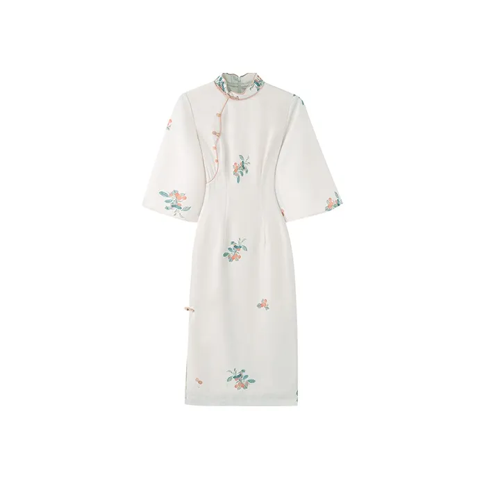 JINYE ORIENTAL Cheongsams Women's Light Beige Apricot