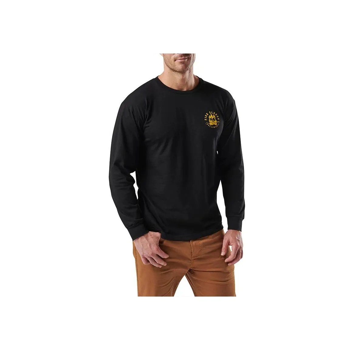 5,11 Однотонный Повседневный Длинный Рукав Свитшот Мужской