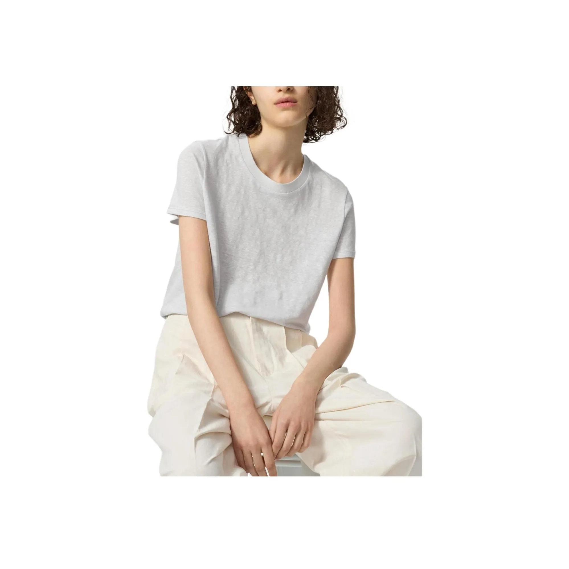 UNIQLO T Shirt Women's Light Gray