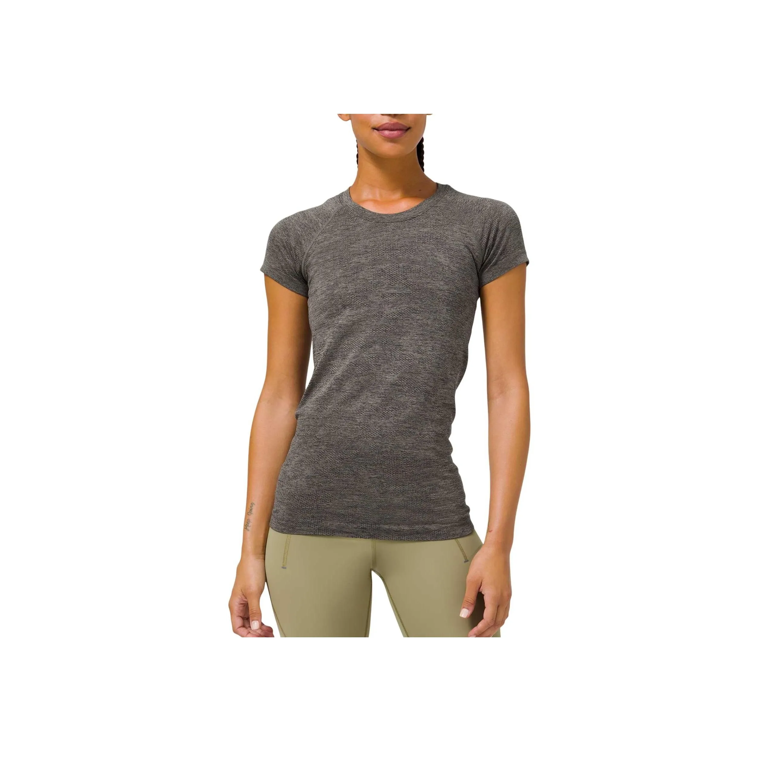 lululemon Swiftly Tech T-Shirt Женская Смешанный Цвет Черный Камуфляж Серый Зеленый