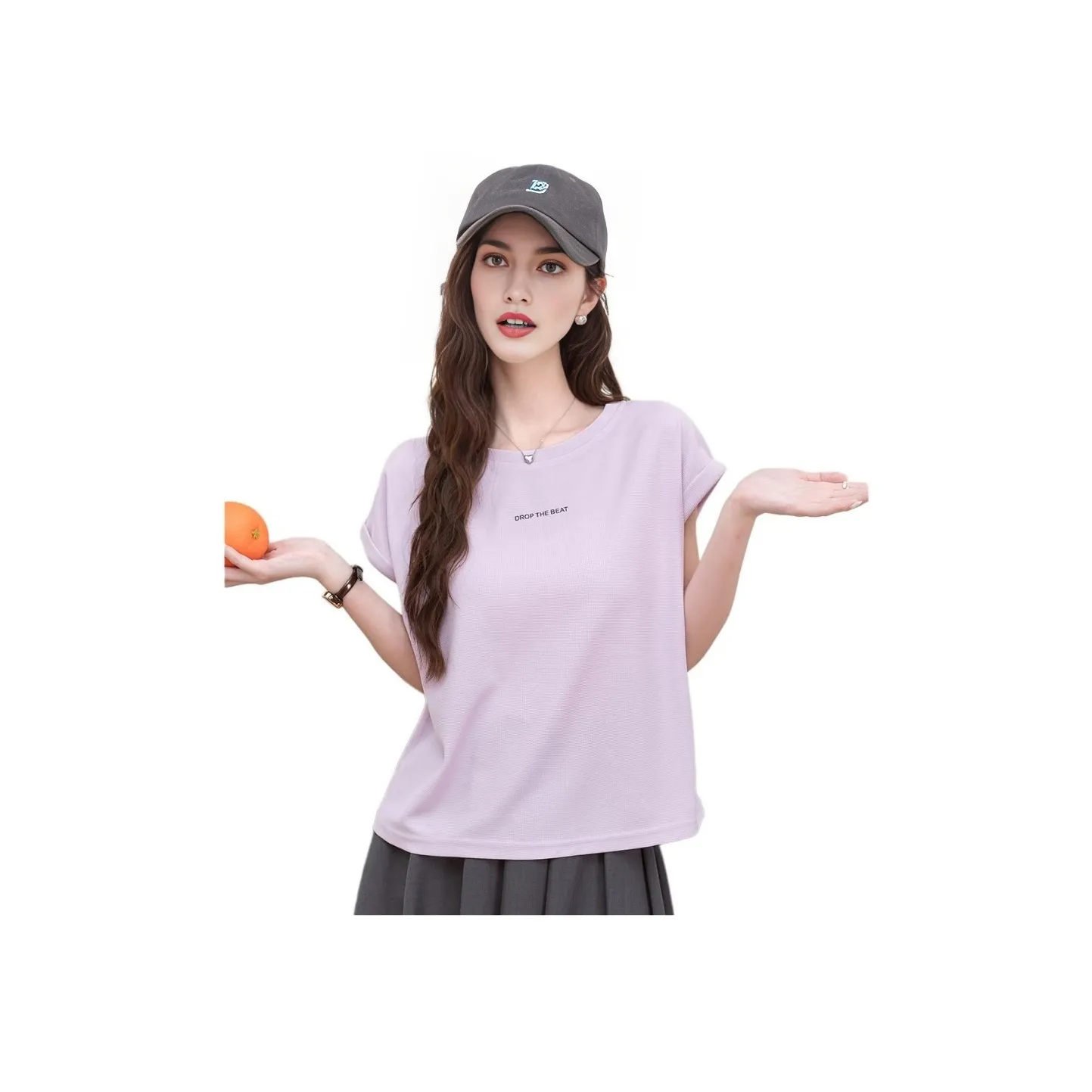 FAWENXIANGZI Flutter Sleeve T Shirt Women's