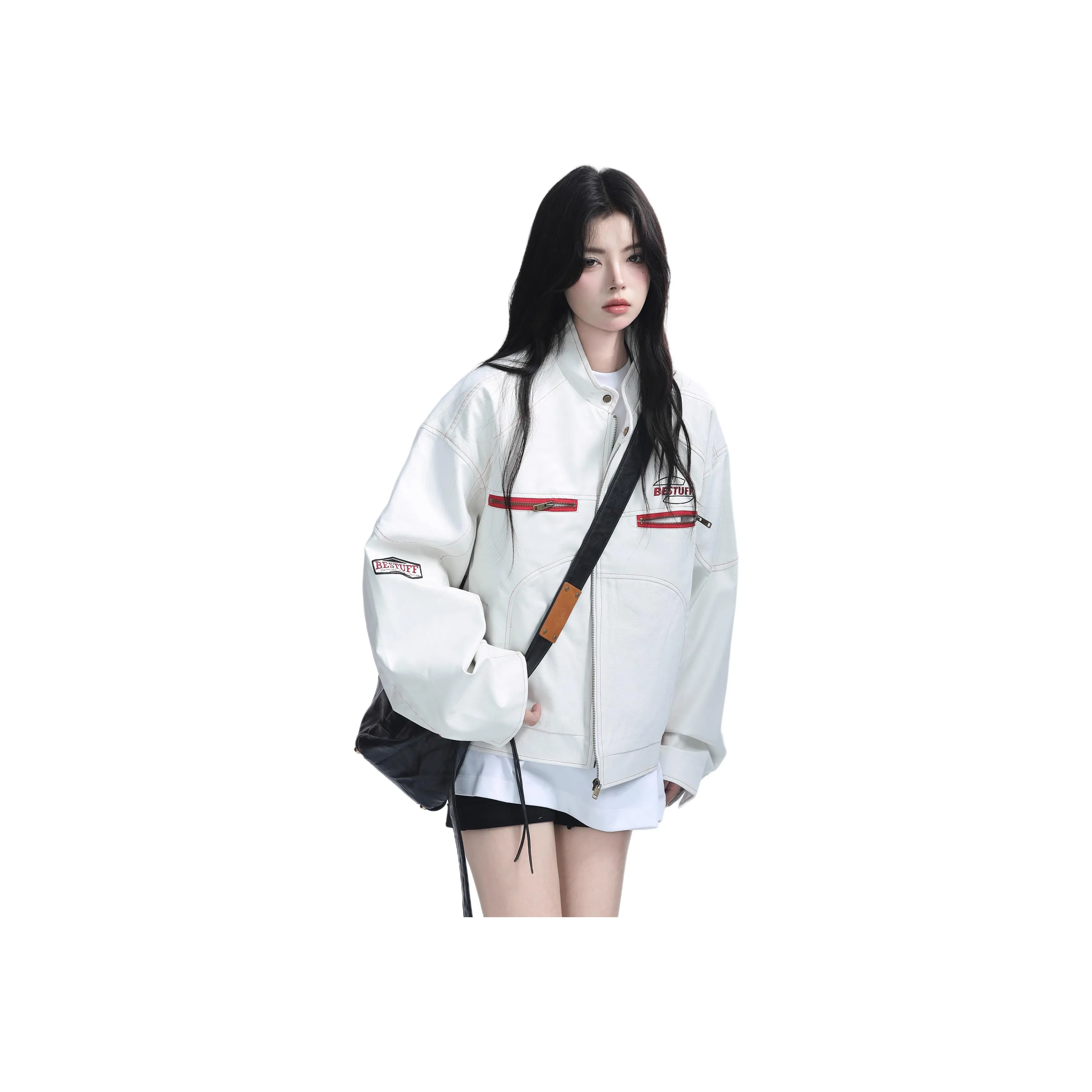 COMOWA Белый Унисекс Кожаные куртки