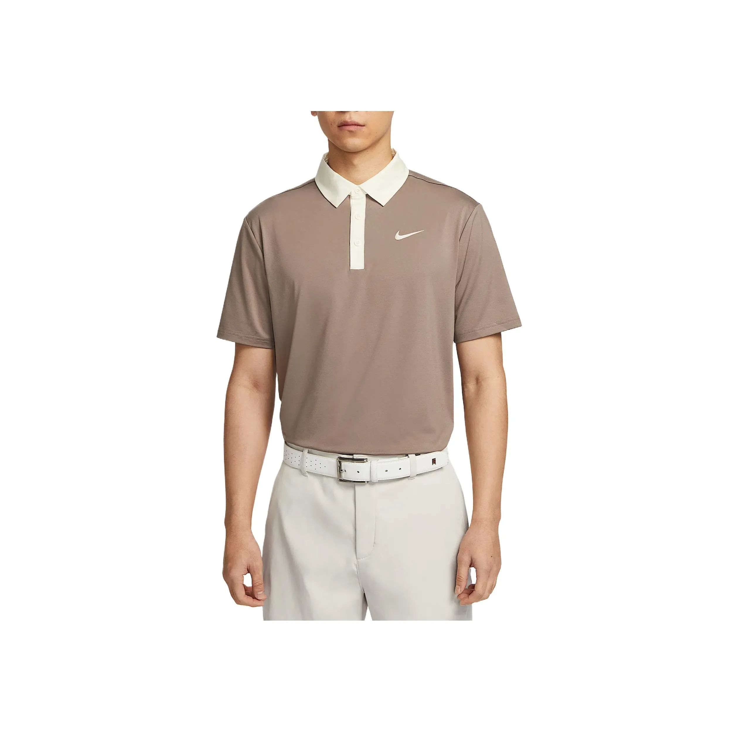 Nike Dri Fit Golf Clothing Men's Sable Brown/Light Ivory White/Light Ivory White