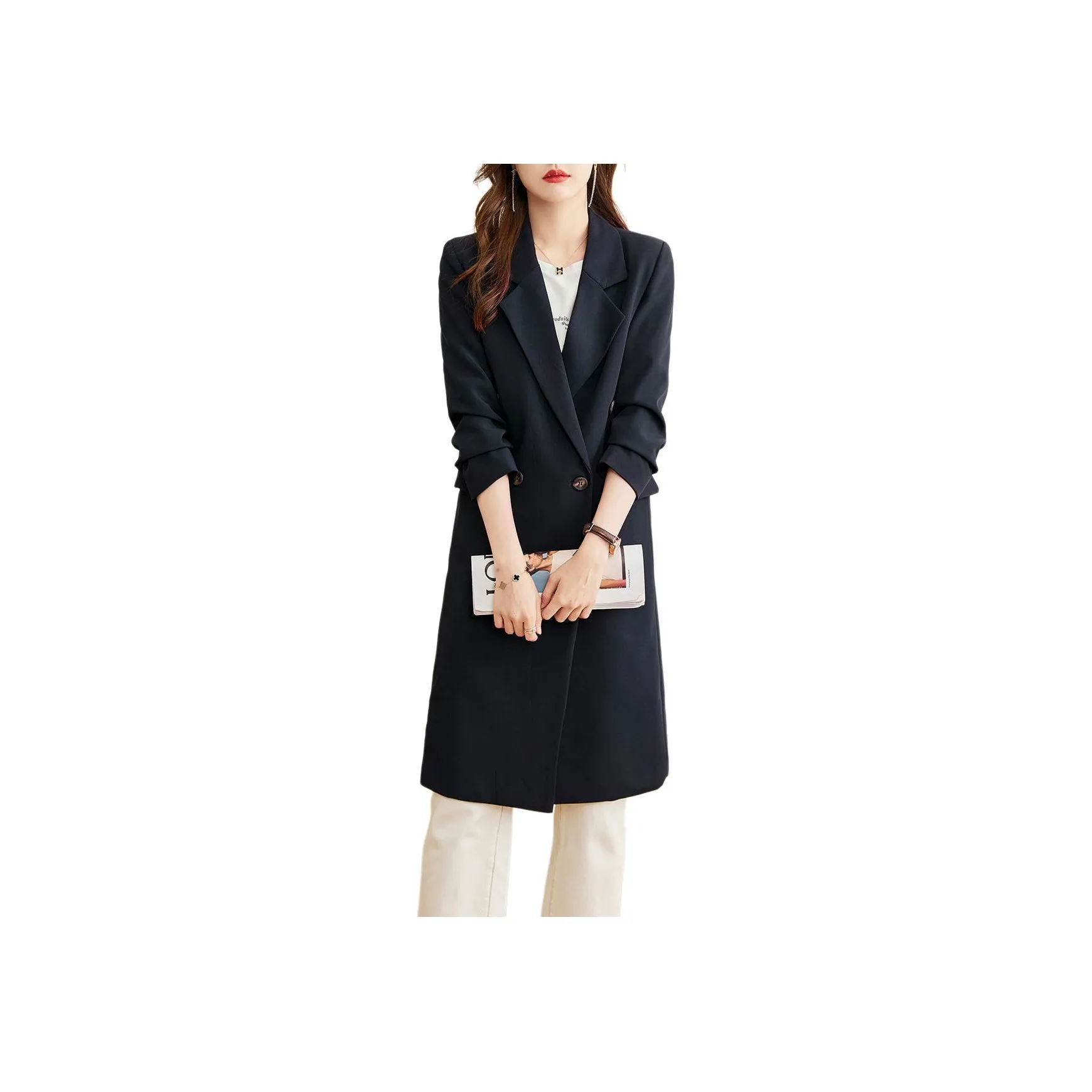 TERRE BLEUE Тренчкот Женский Темно-синий