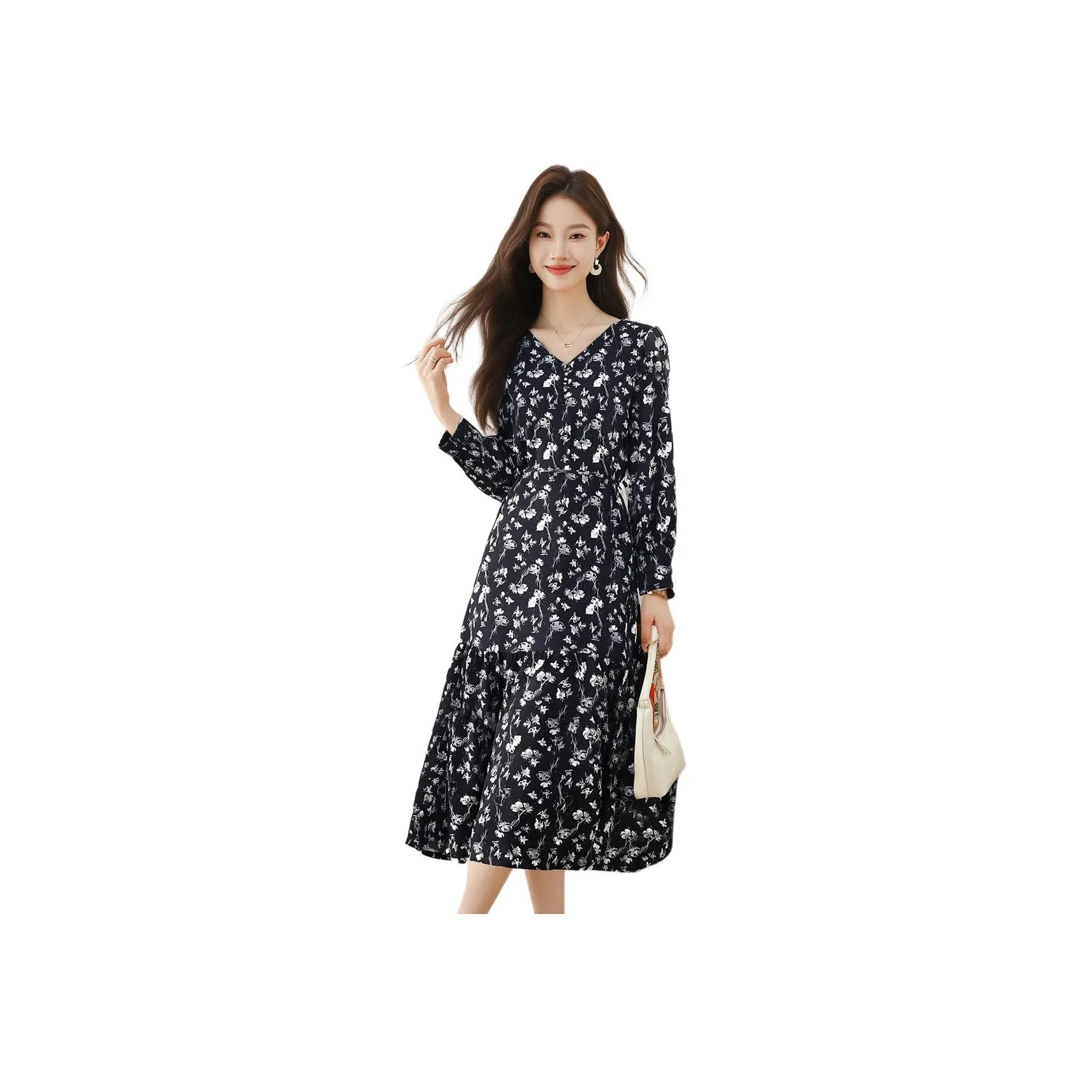 Love Elaine Long Sleeved Dress Women's Dark Blue
