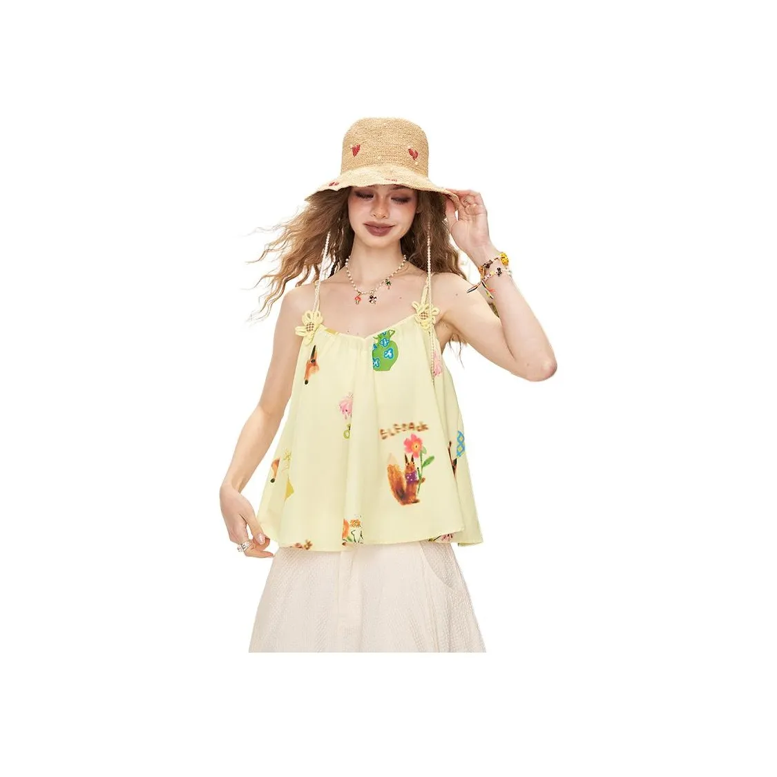 ELF SACK Camisoles Women's Fox Yellow Cream