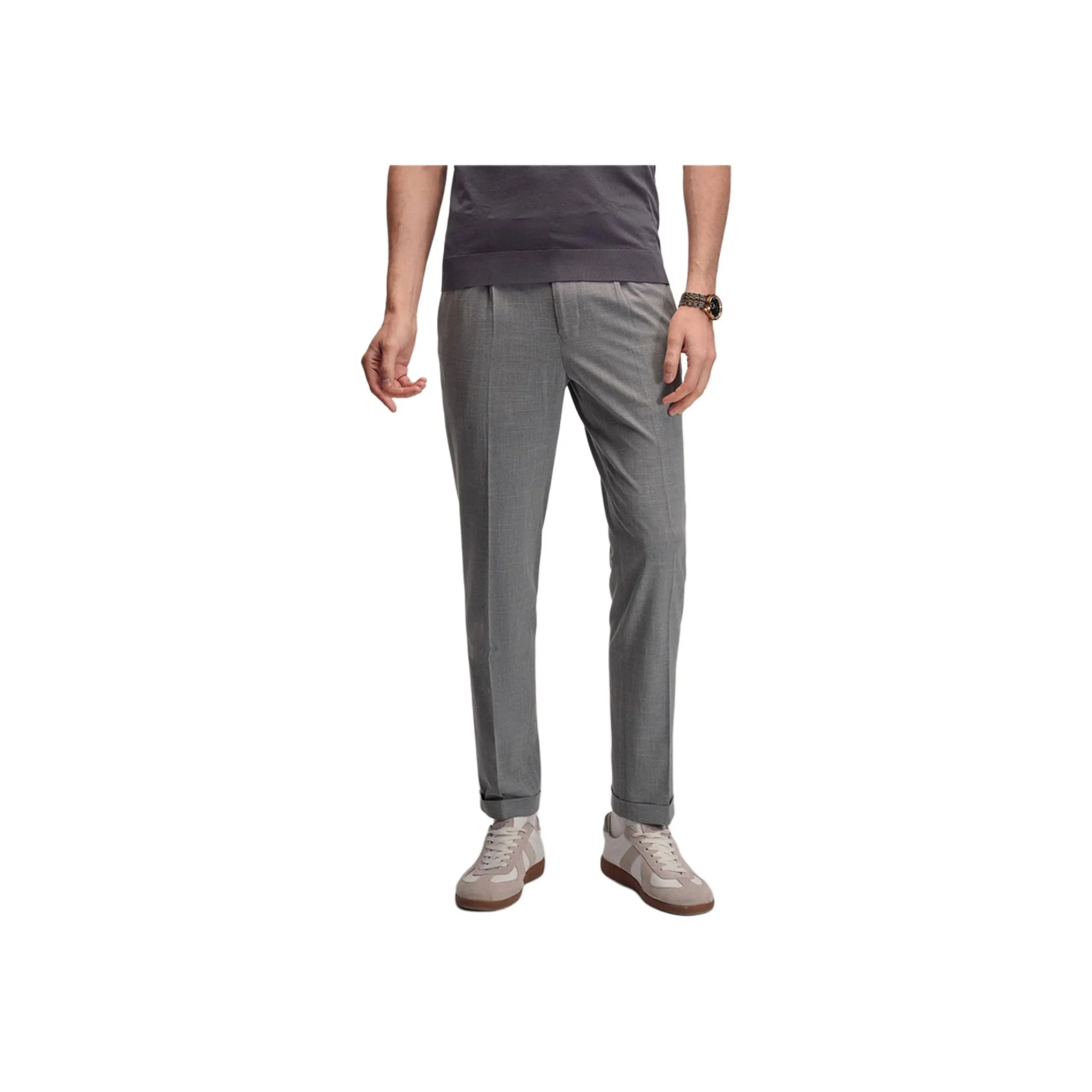 JODOLL Suit Trousers Men's Gray