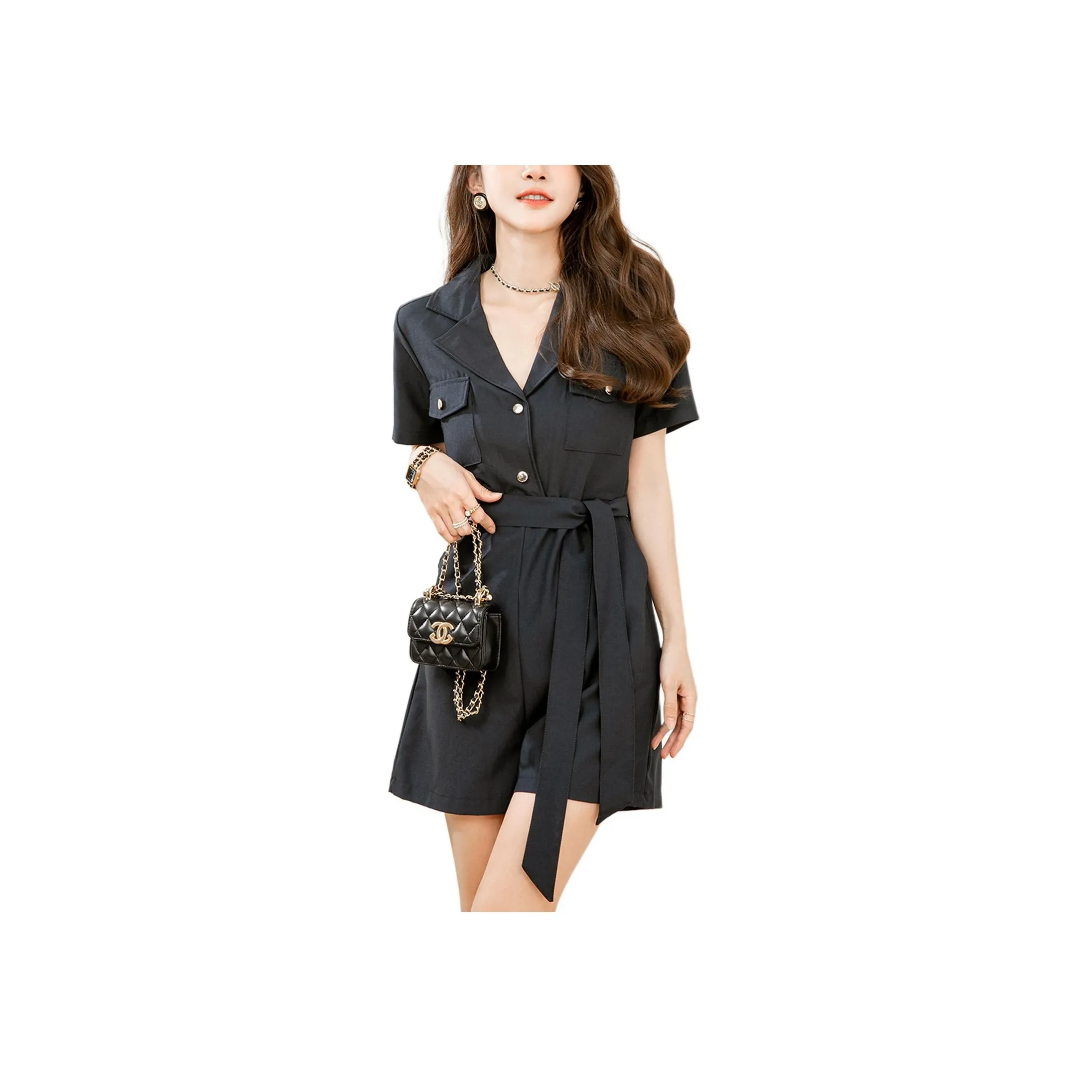 Wbwq Jumpsuit Women's Navy Blue