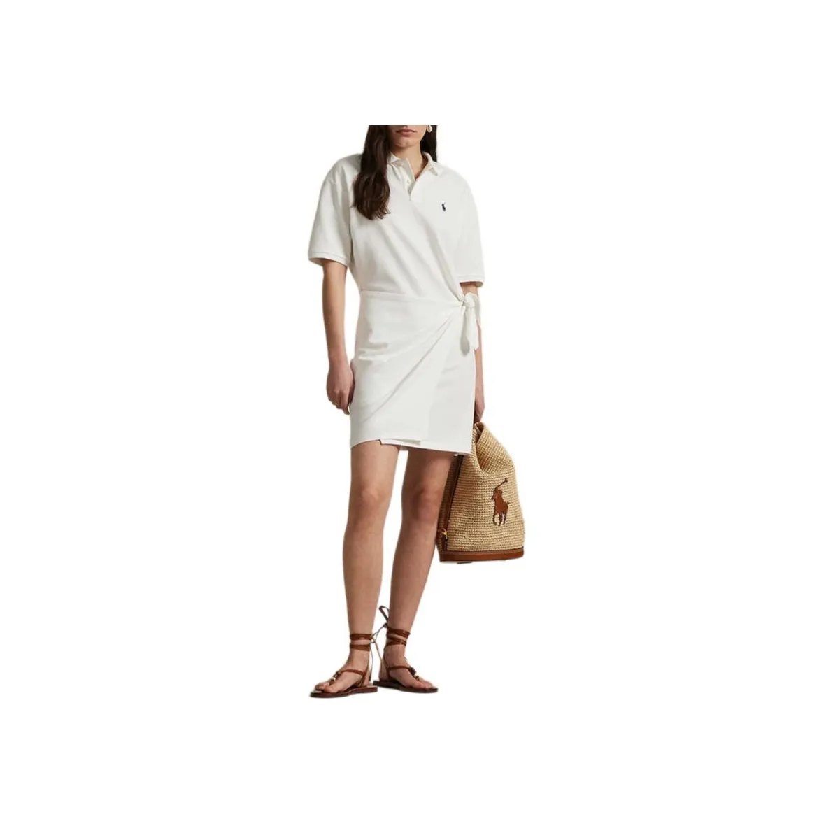 Polo Ralph Lauren Short Sleeved Dresses Women's White