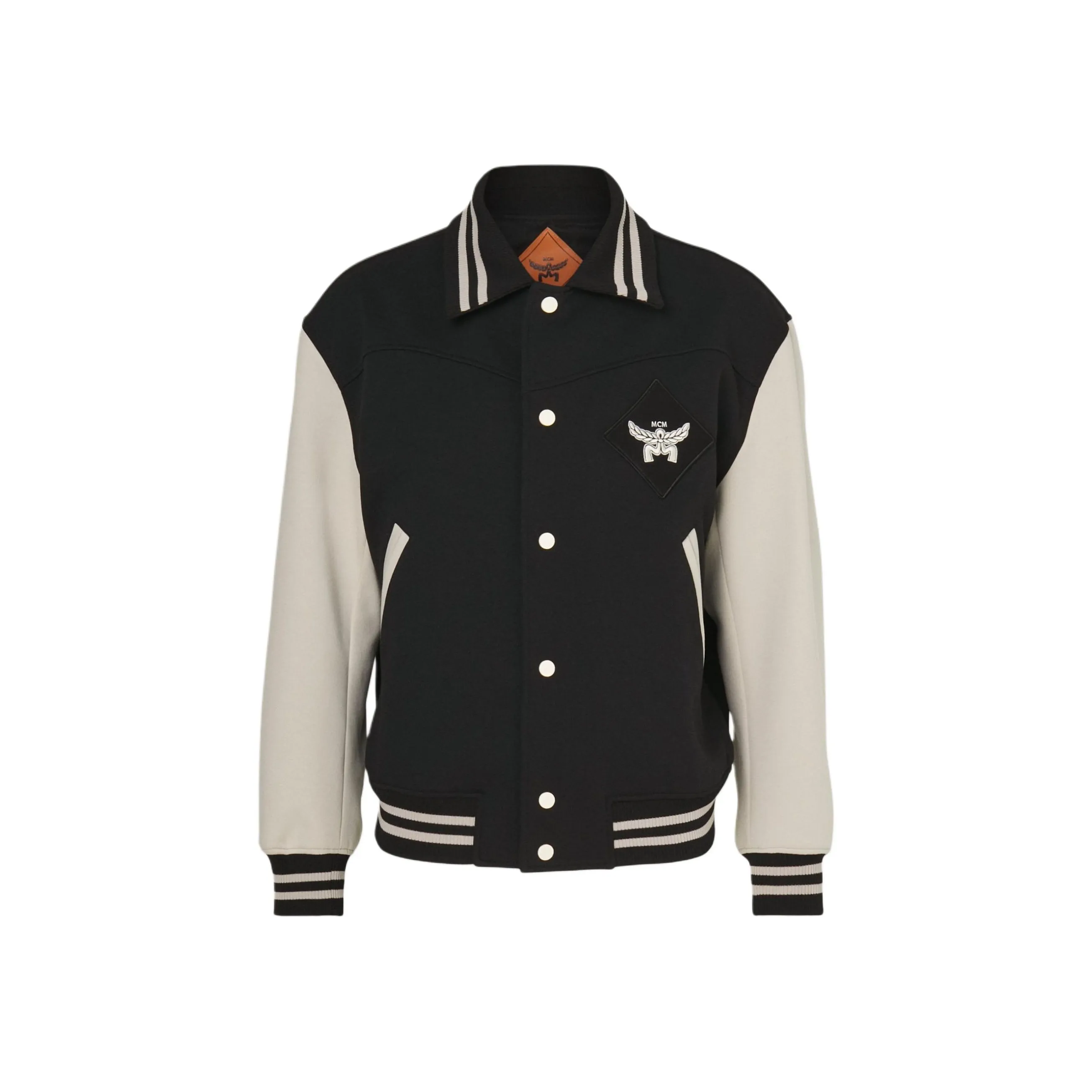 MCM Essential Logo-appliqué Varsity Jacket