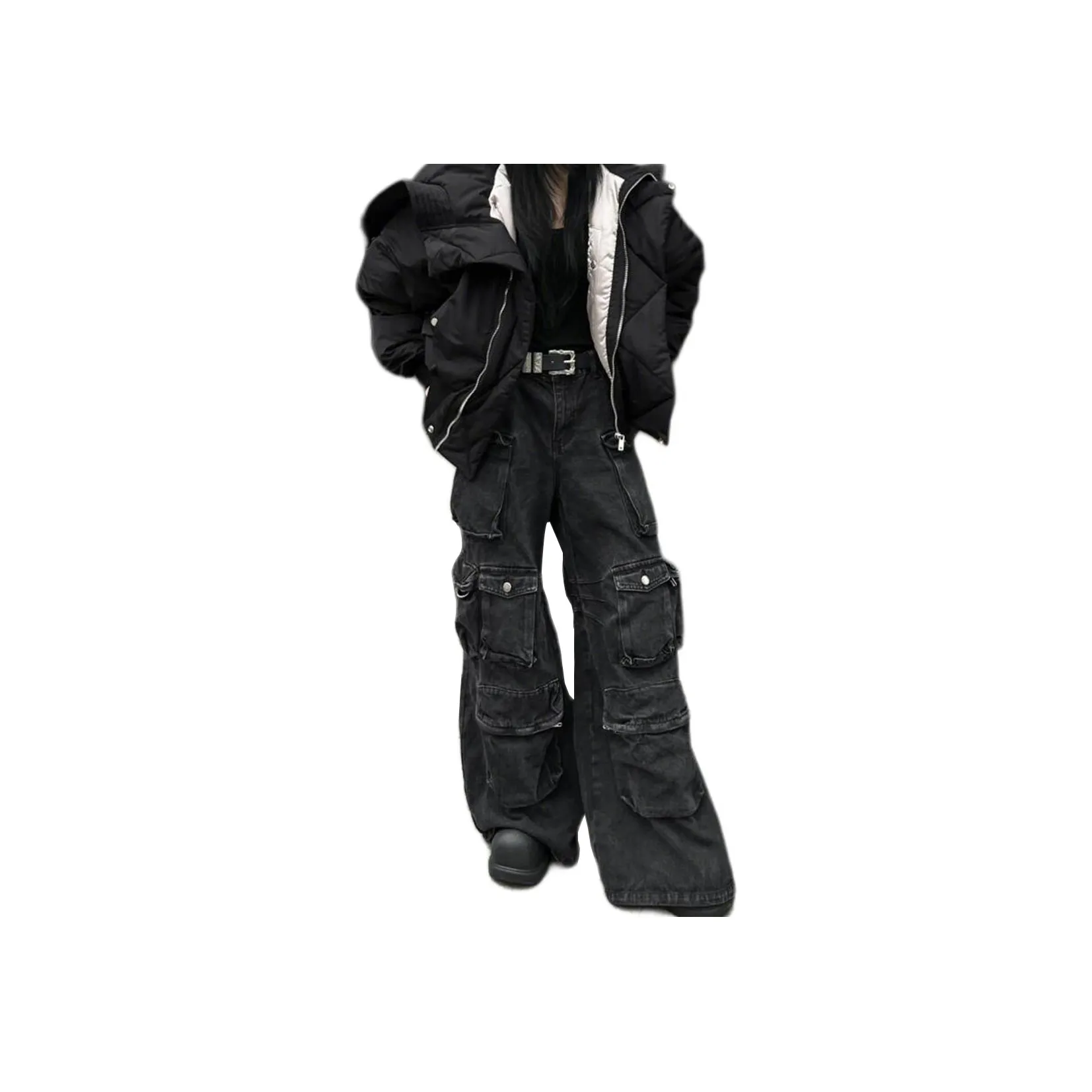 NOAHGIGI Черные Унисекс Джинсы