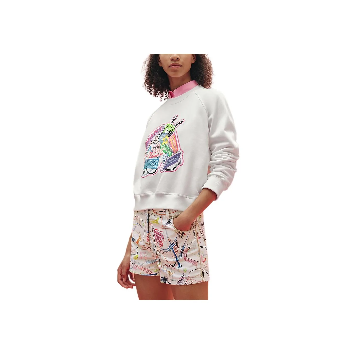 HERMES Sweatshirt Women's White