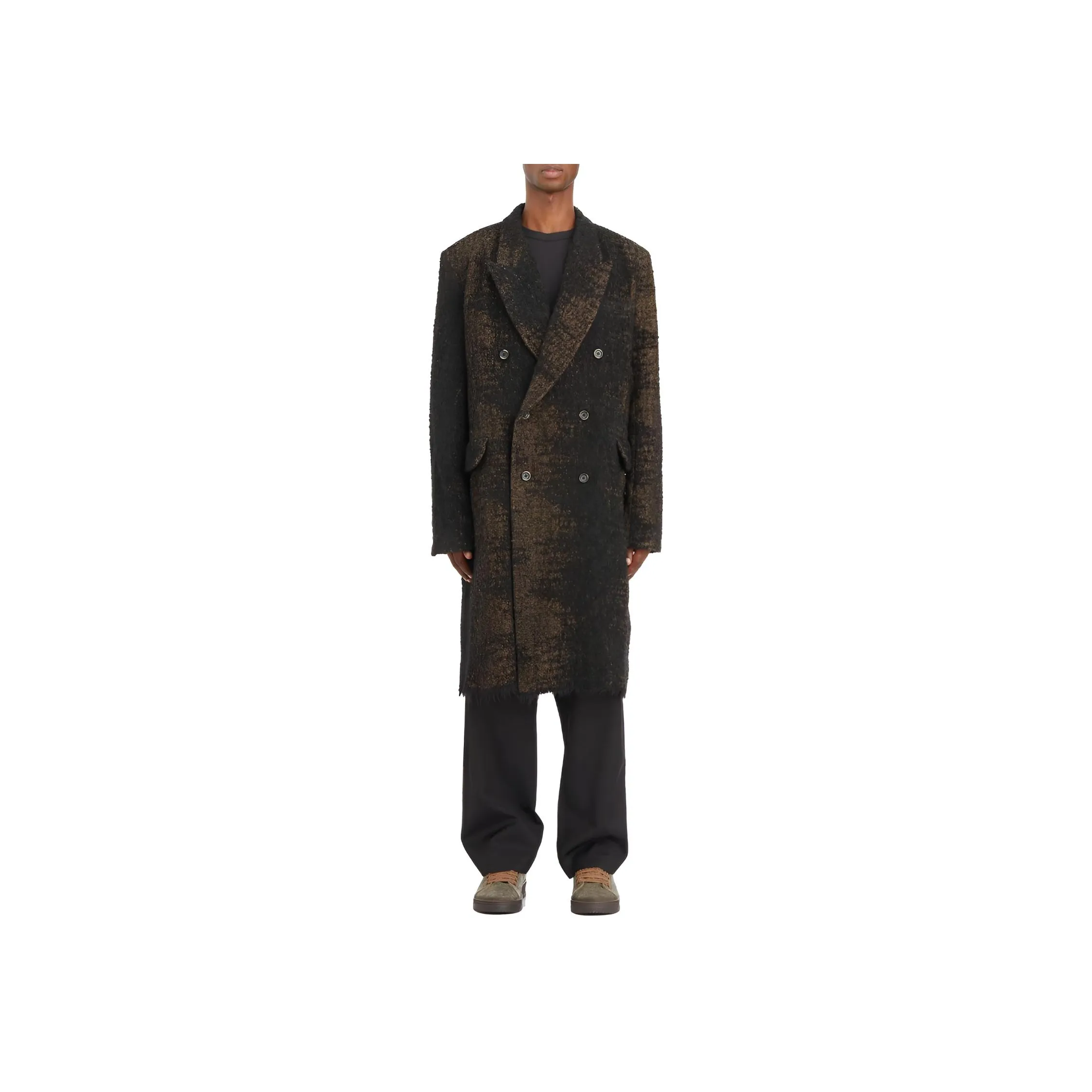 UMA WANG Double Breasted Long Sleeved Coat