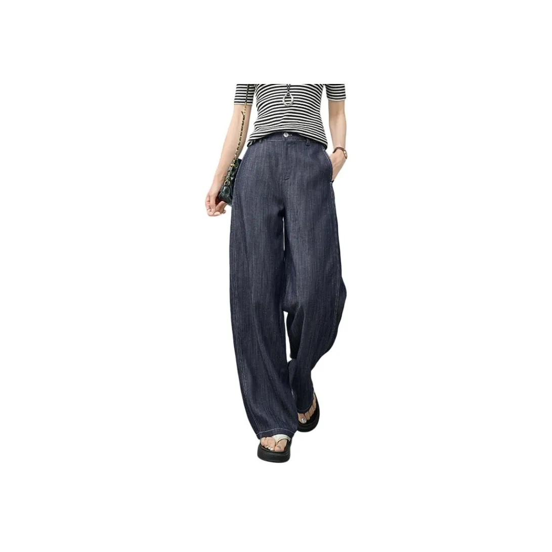 YALIDA Casual Pants Women's Blue