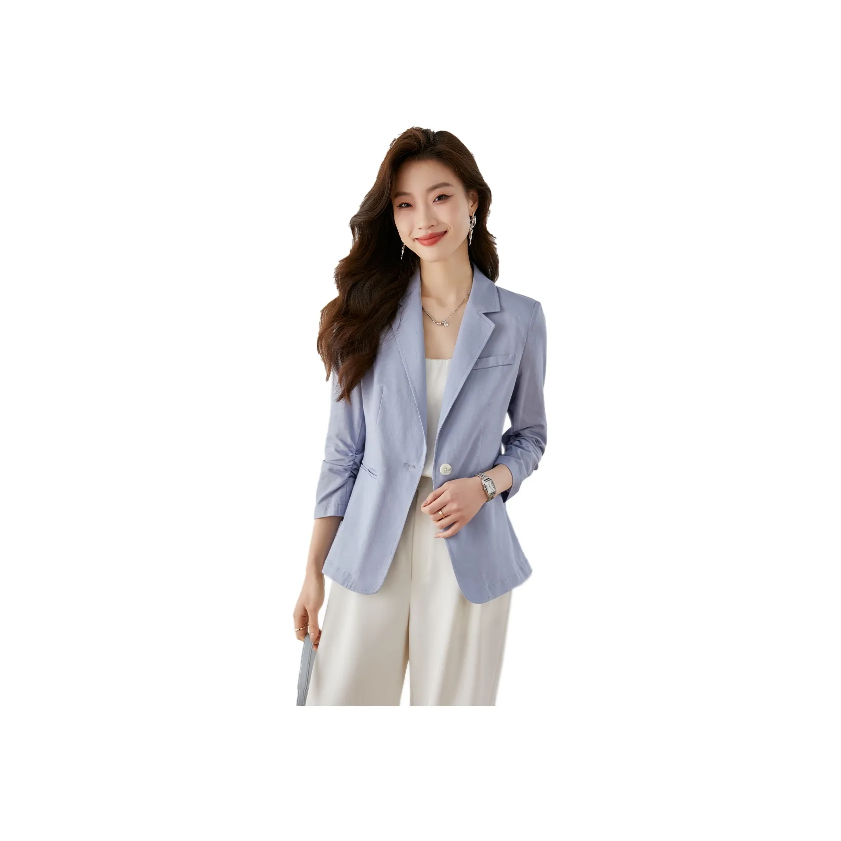 VIMLY Business Suit Women's Light Blue
