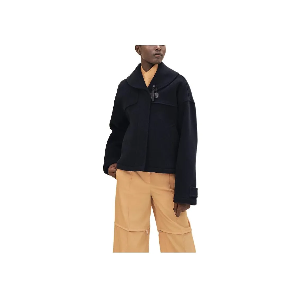 HERMES Jacket Women's Black Blue
