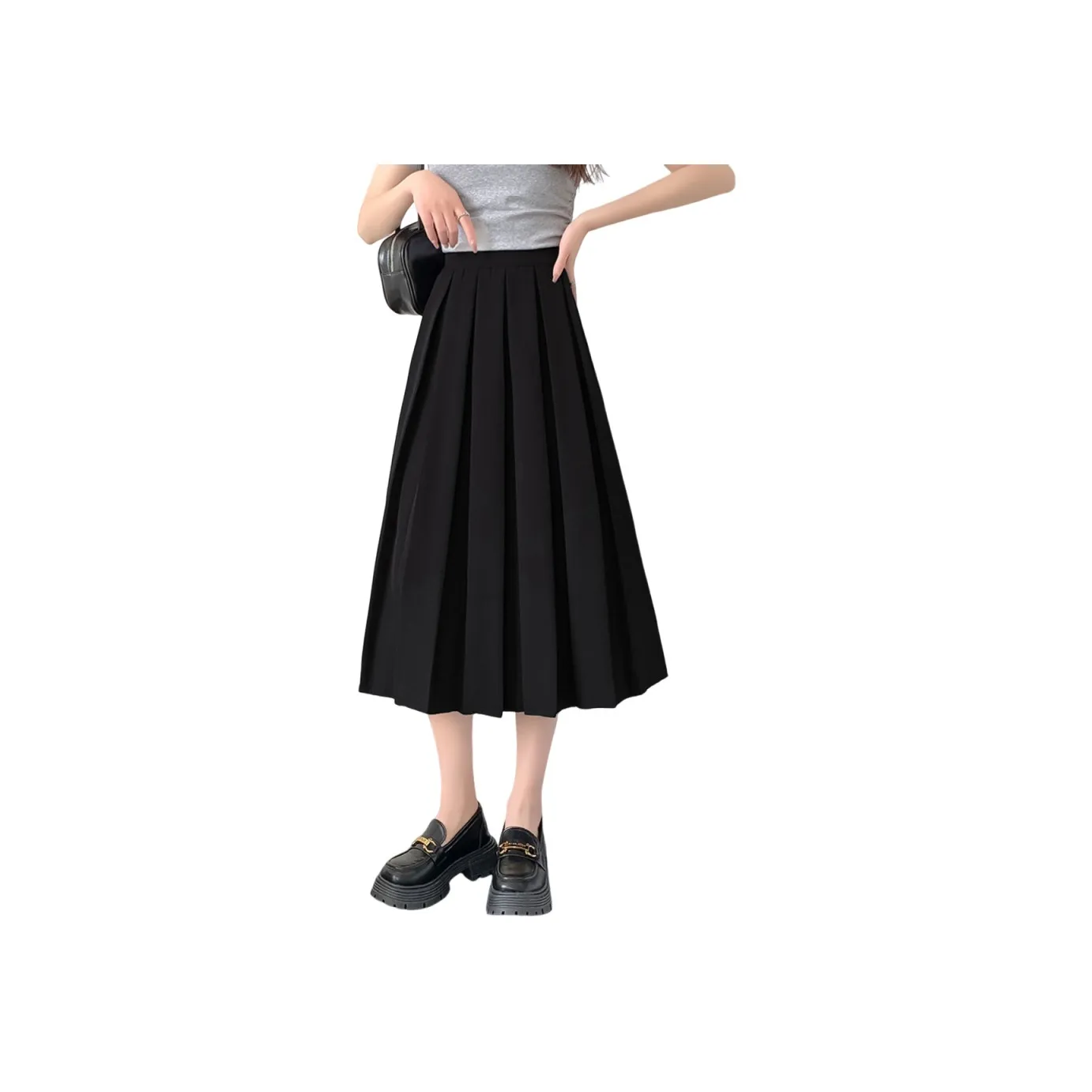 Ya Sheep People Повседневный Длинный Юбка Женские Черный