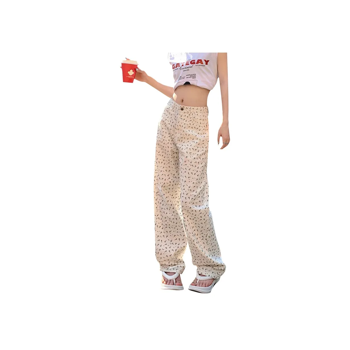 FOREVER 21 Белый Женские Джинсы