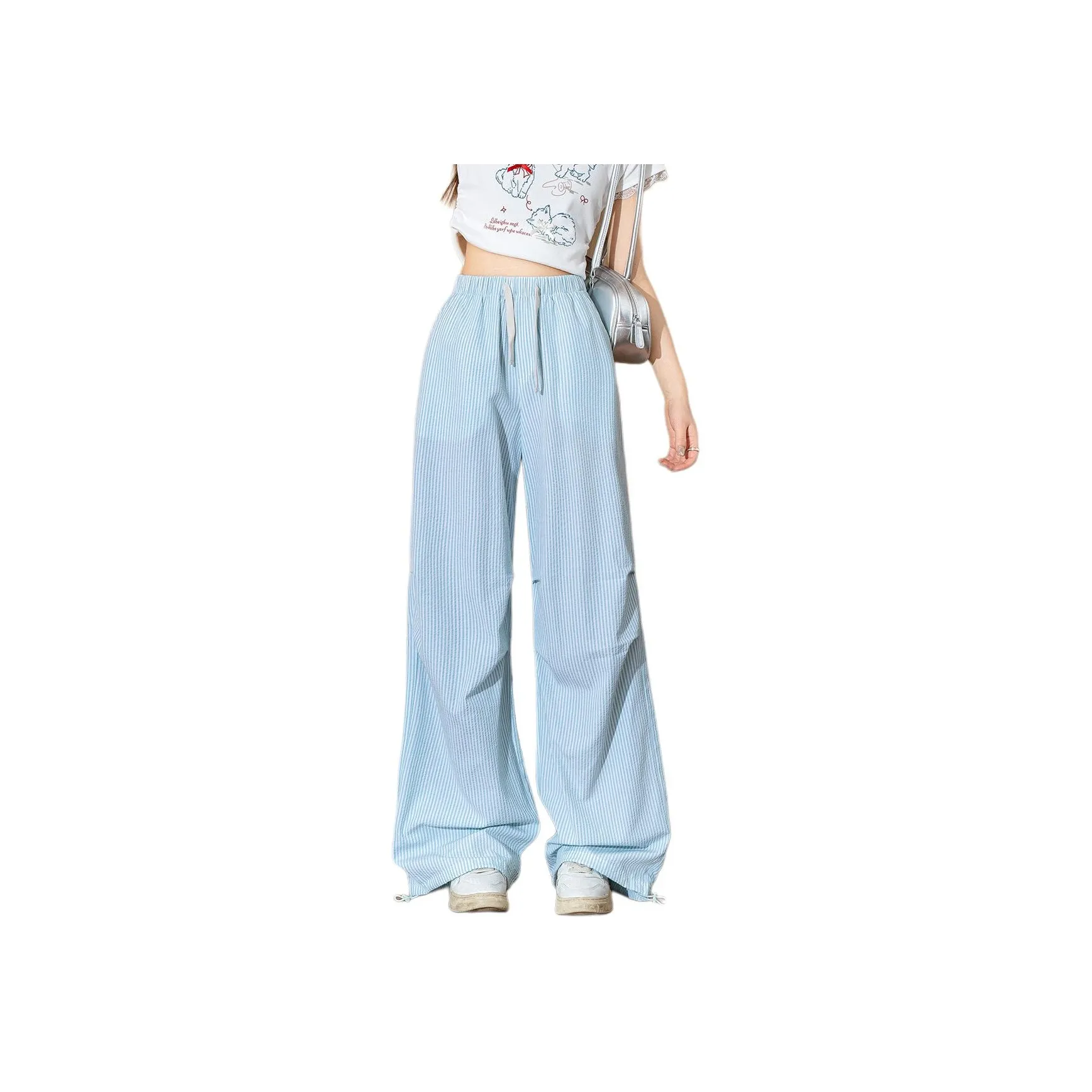 Tonlion Мятно-зеленые Женские Брюки карго