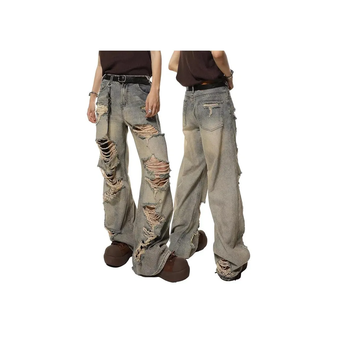 SUNSETMONENT Синие Унисекс Джинсы