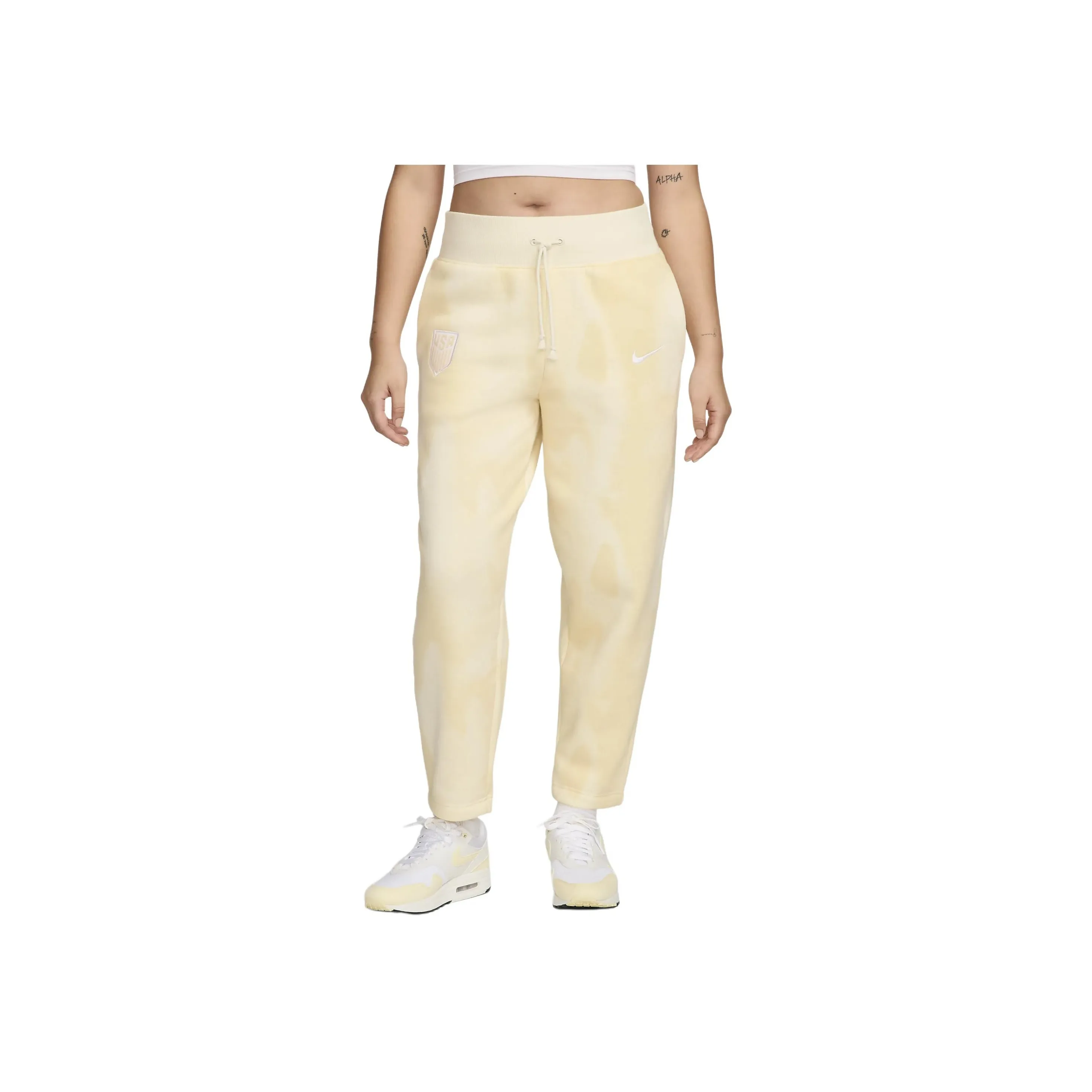 Nike Usmnt Phoenix Fleece Women's Nike Soccer High Waisted Curve Pants