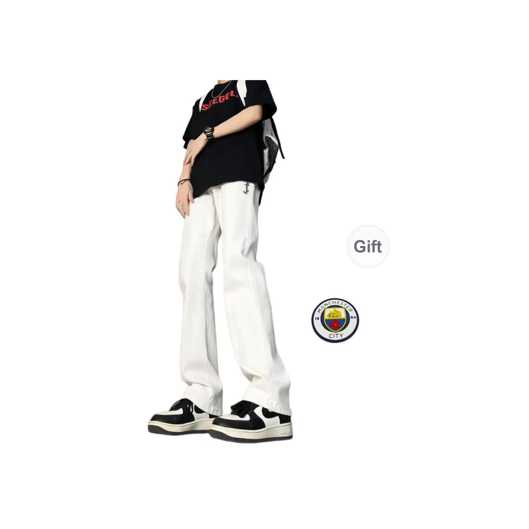 Manchester City F.C. Jeans Unisex Logo Included