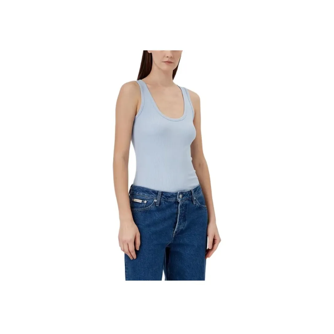 CALVIN KLEIN Tank Tops Women's Light Blue