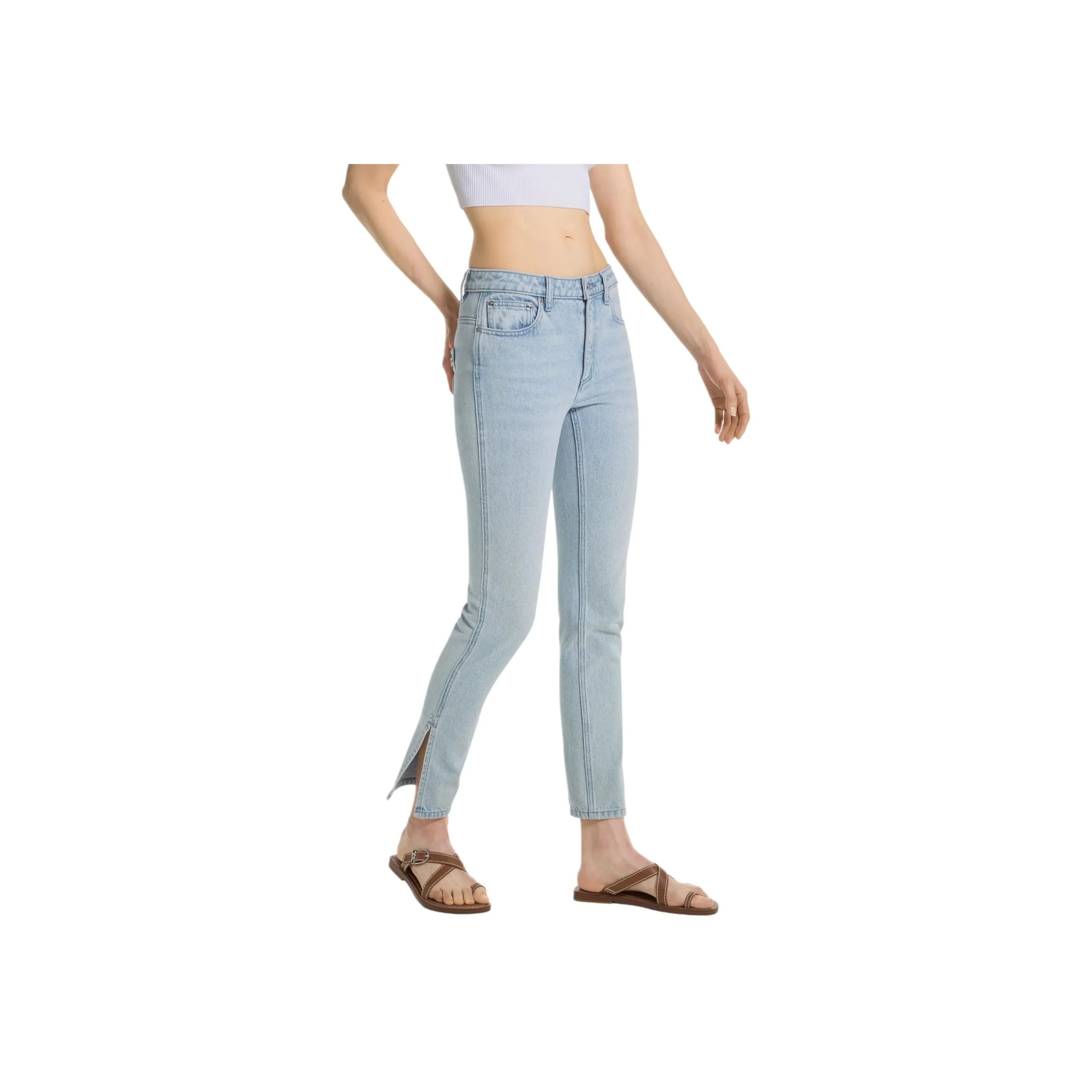 MICHAEL KORS MMK SS24 Джинсы Женские Джинсовый синий