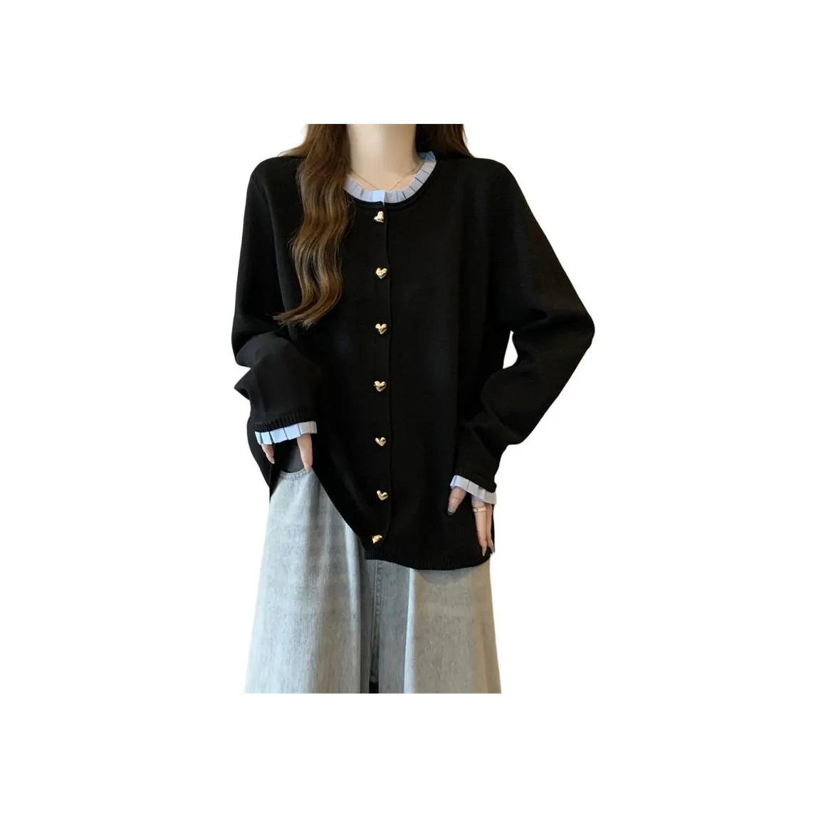 HTHK Черный Женский Трикотаж