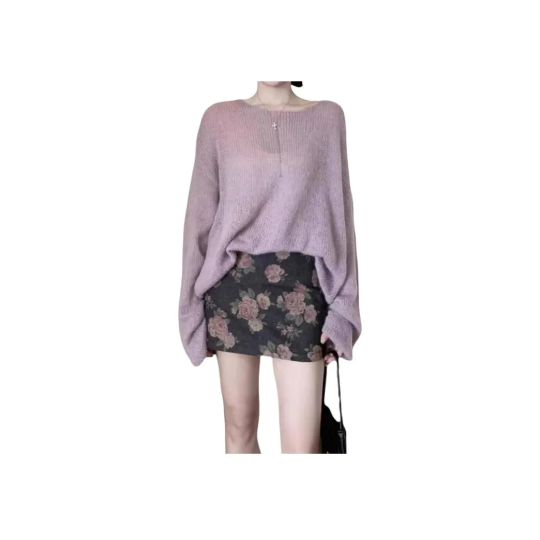 AURORA MUSE Фиолетовый Топ+Юбка Женские Комплекты с Юбкой