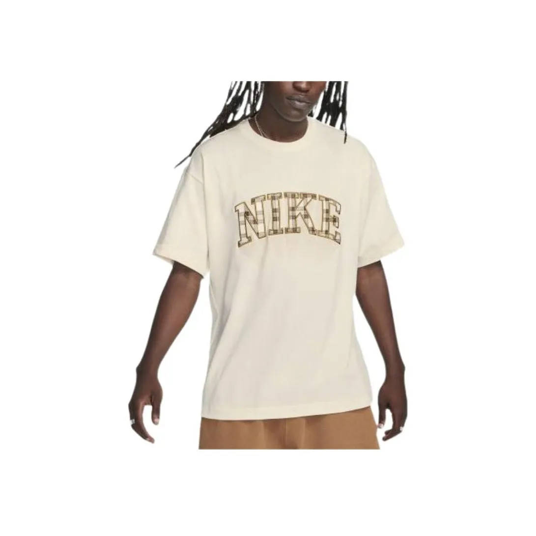 Nike T Shirt Unisex Light Ivory White