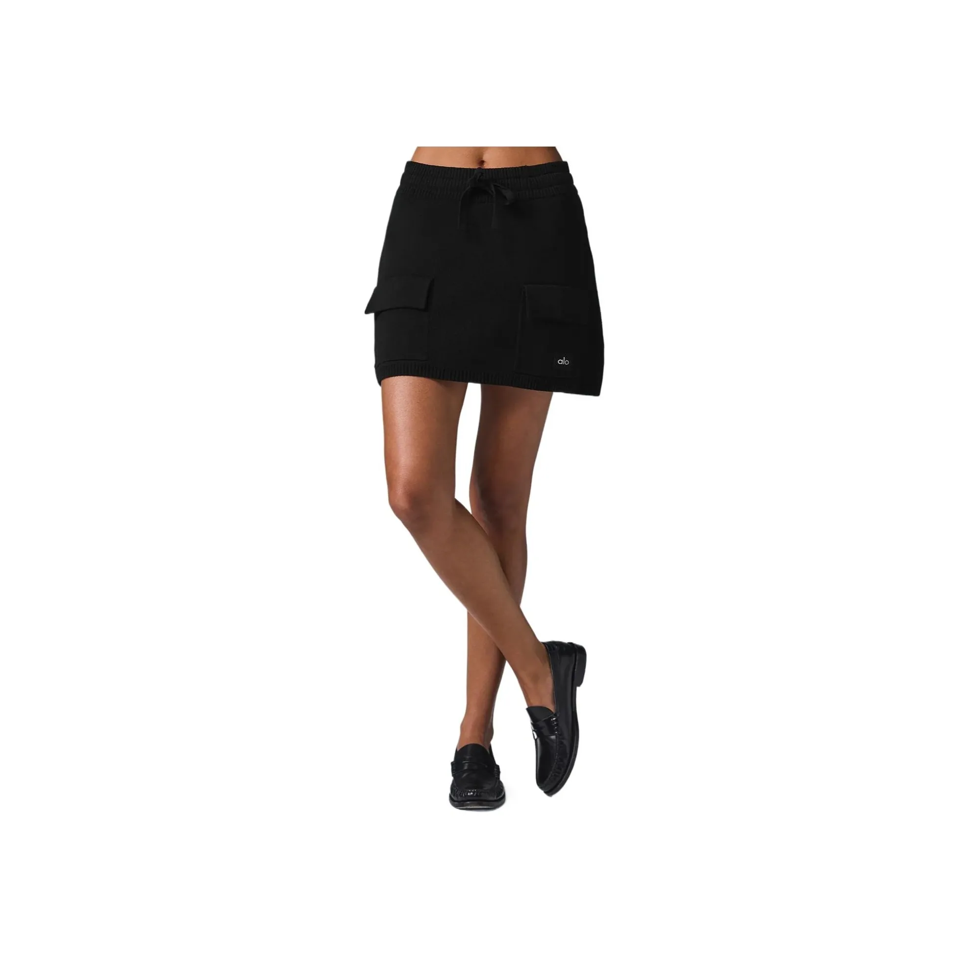 Alo Yoga Scholar Casual Short Skirts Women's Black