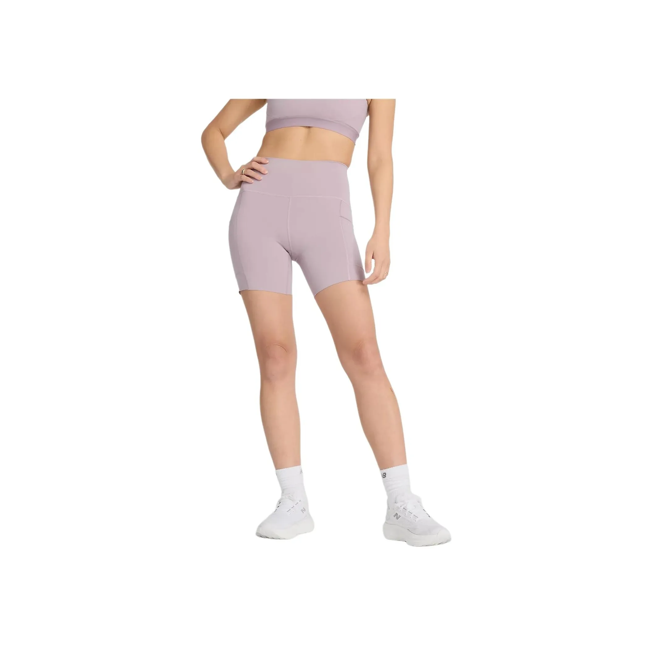 New Balance Sleek Pocket Casual Shorts Women's Ice Wine