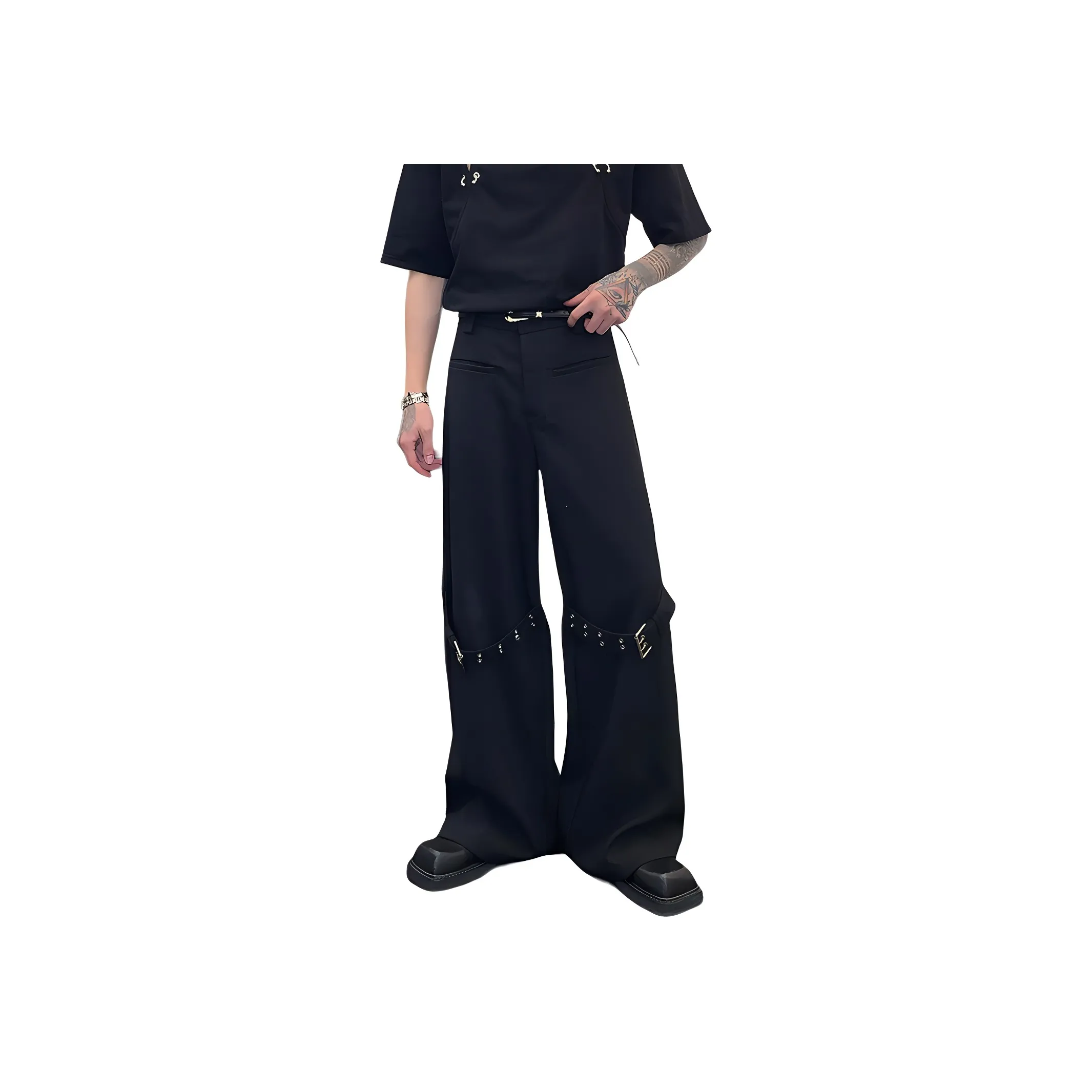 Glona Klio Черные унисекс костюмные брюки