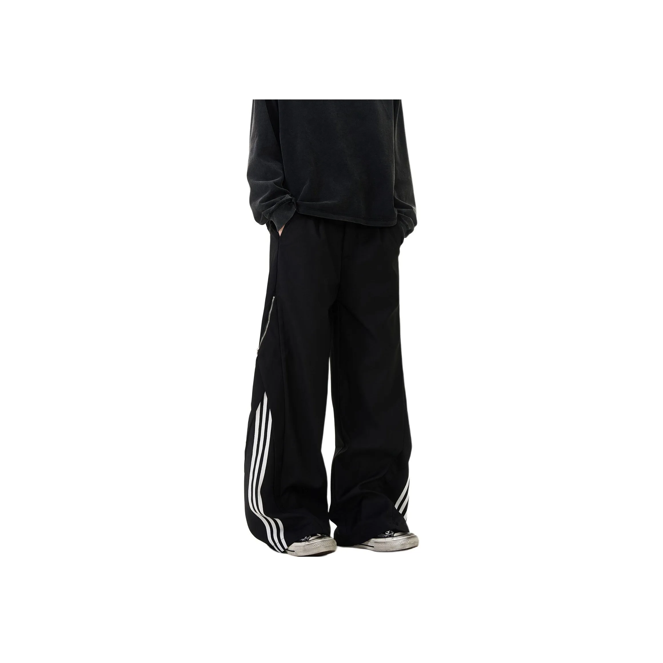 PISYPOX Повседневные брюки Унисекс Черный