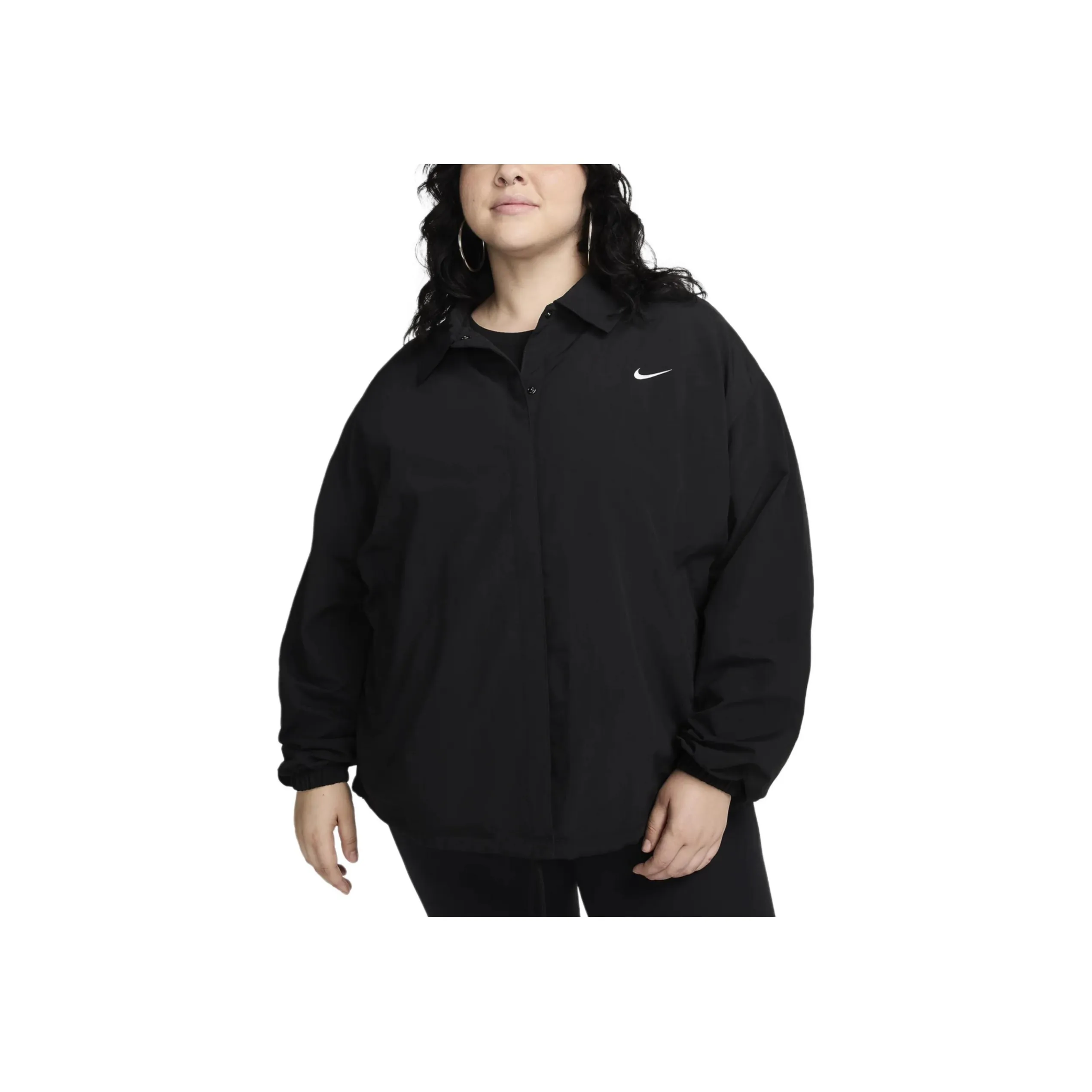 Nike Sportswear Essential Women's Oversized Uv Woven Coaches' Jacket Plus Size