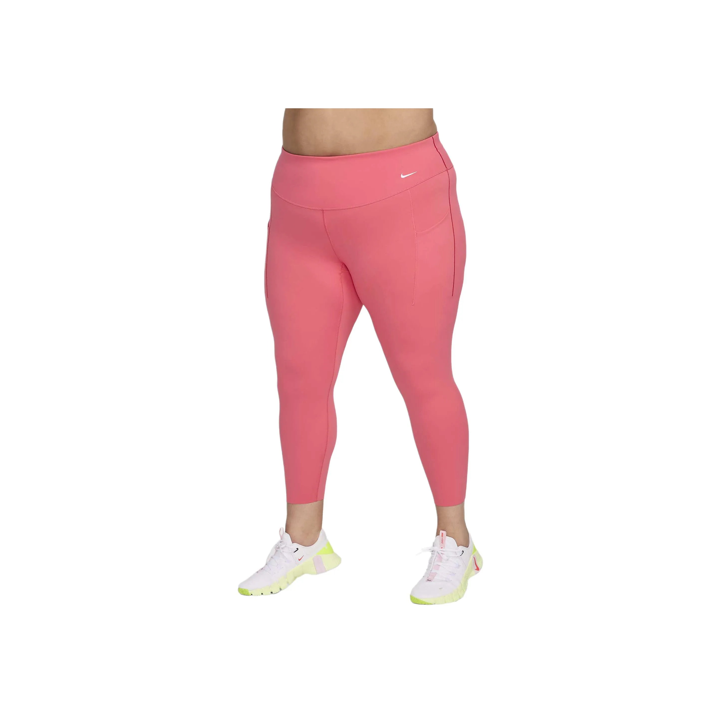 Nike Universa Women's Medium-Support High-Waisted 7/8 Leggings With Pockets Plus Size
