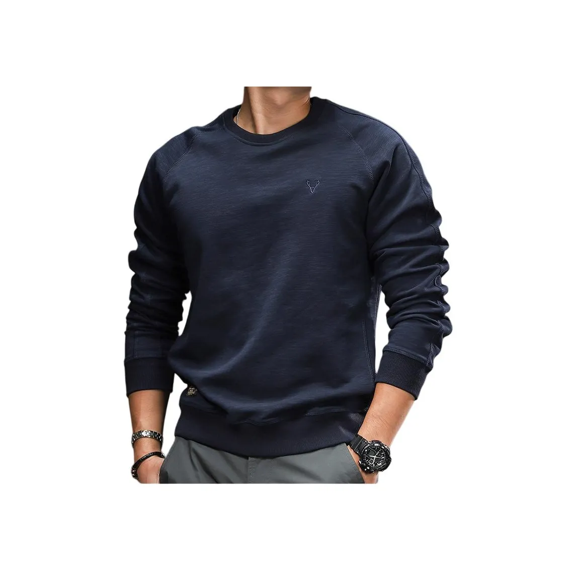 Seasonal Words Свитшот Мужской Королевский Синий