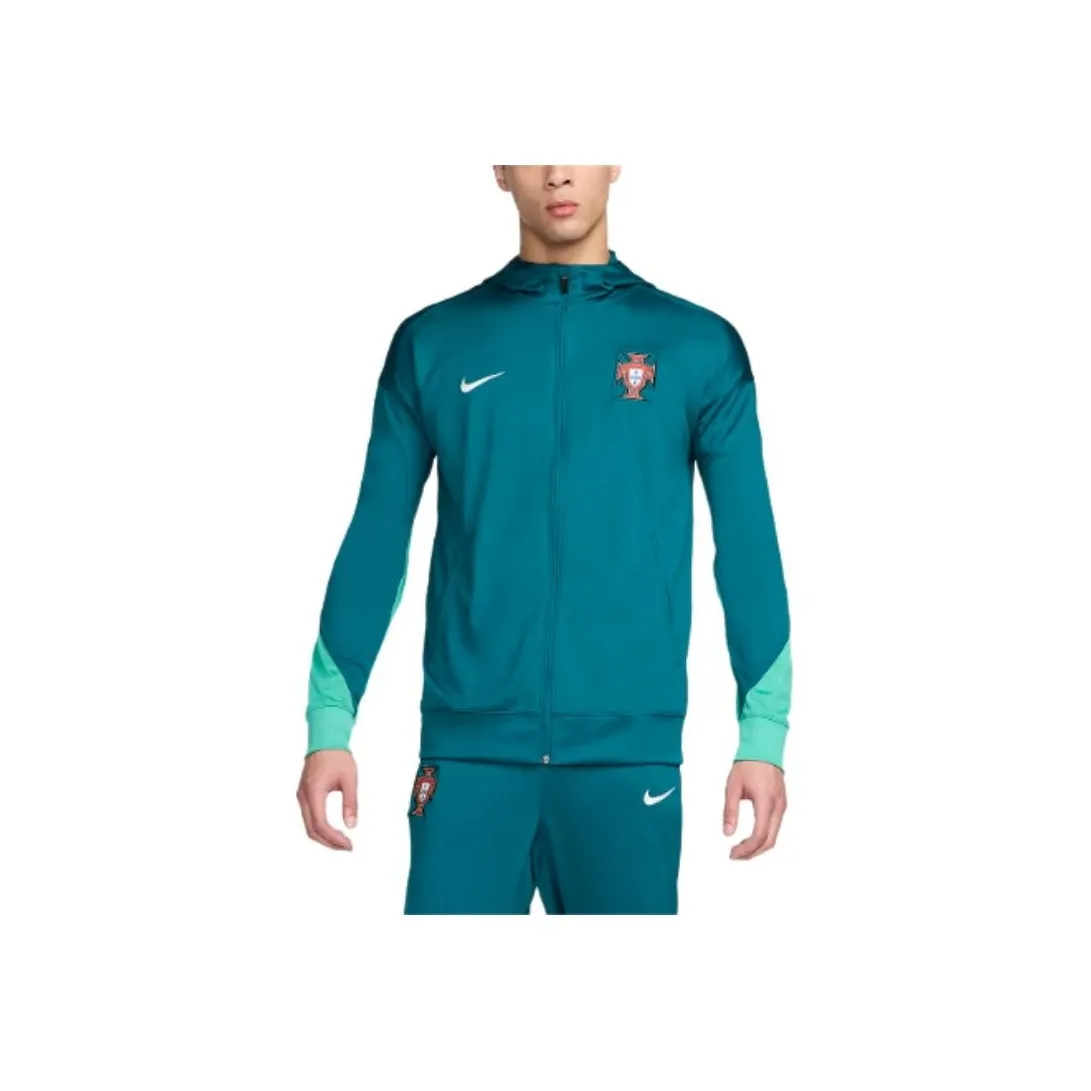 Nike Portugal Strike Jackets Coats Men's Crystal Hole Cyan