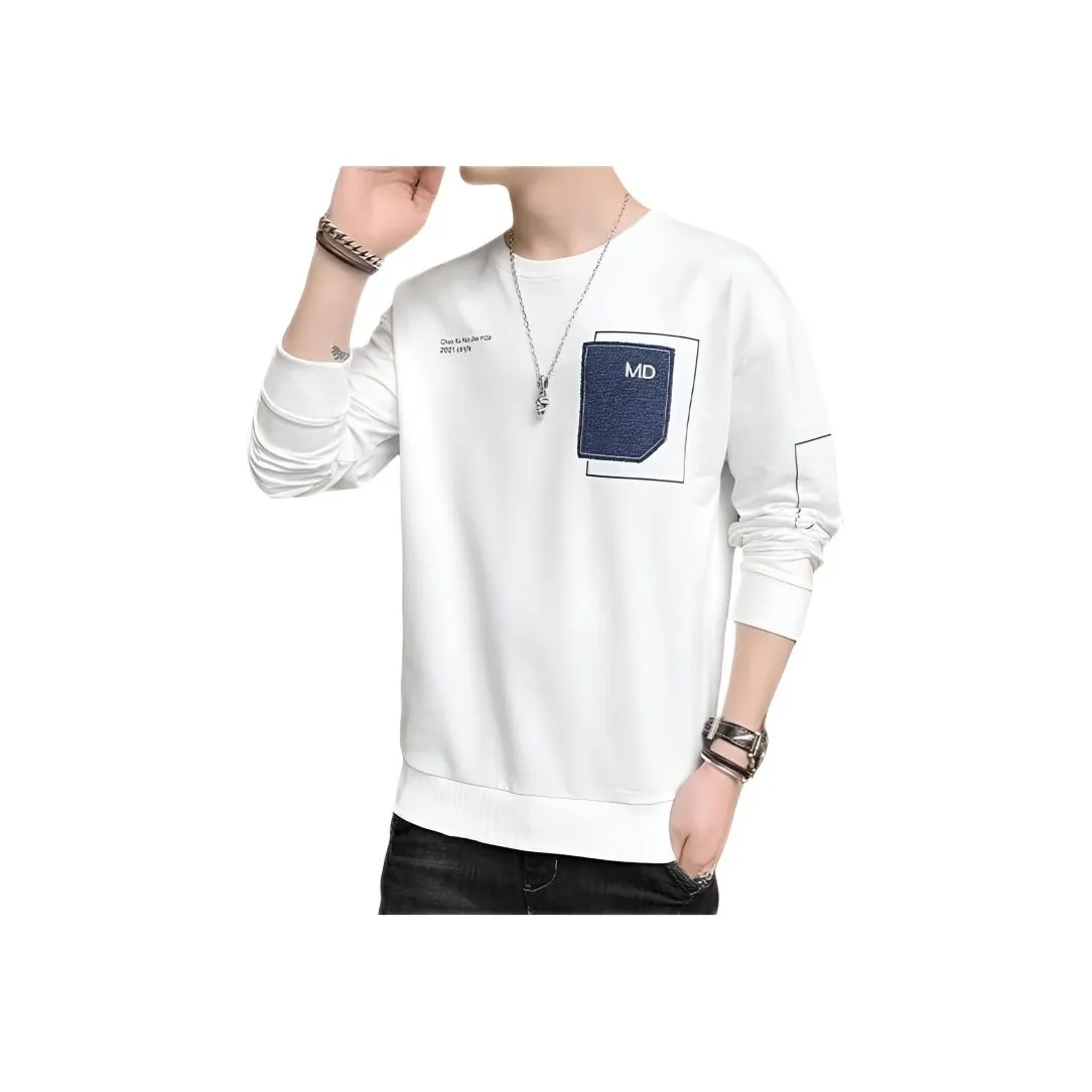 TONYBEAR Мужская одежда Повседневная Большой размер Спортивный принт Порт Городской Хлопок Толстовка Американский винтаж Подростки Мужской